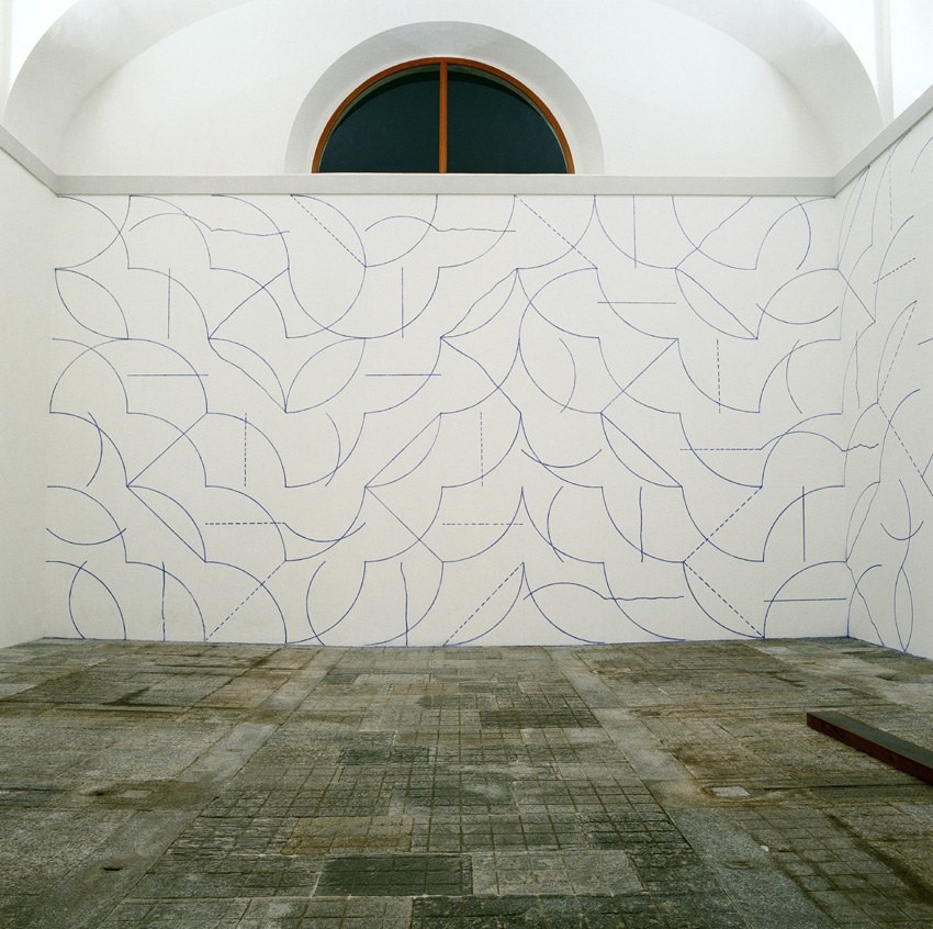 Wall Drawing #146 installed